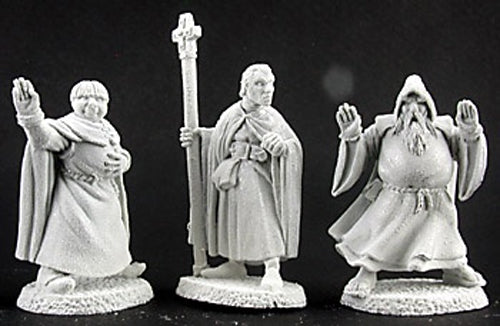 Reaper Miniatures Townsfolk VII: Clergy 3 Pcs 02950 Dark Heaven Unpainted Metal