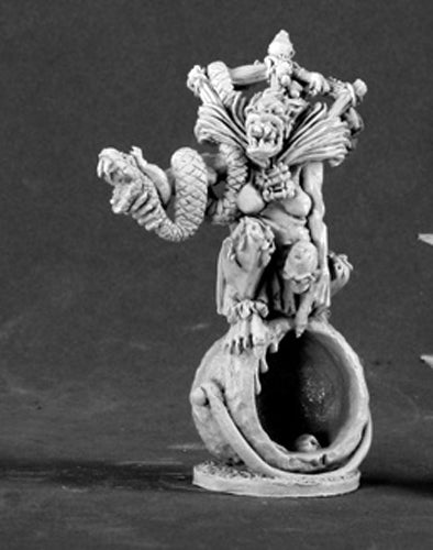 Reaper Miniatures Ghoul Witch on Cauldron #03453 Dark Heaven Unpainted Metal