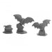 Dungeon Dwellers Giant Bats (3) #07058 Bones USA Unpainted Plastic Figures