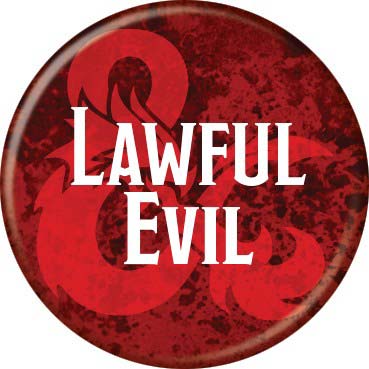 Dungeons & Dragons 1.25" Round Collectible Button - Lawful Evil