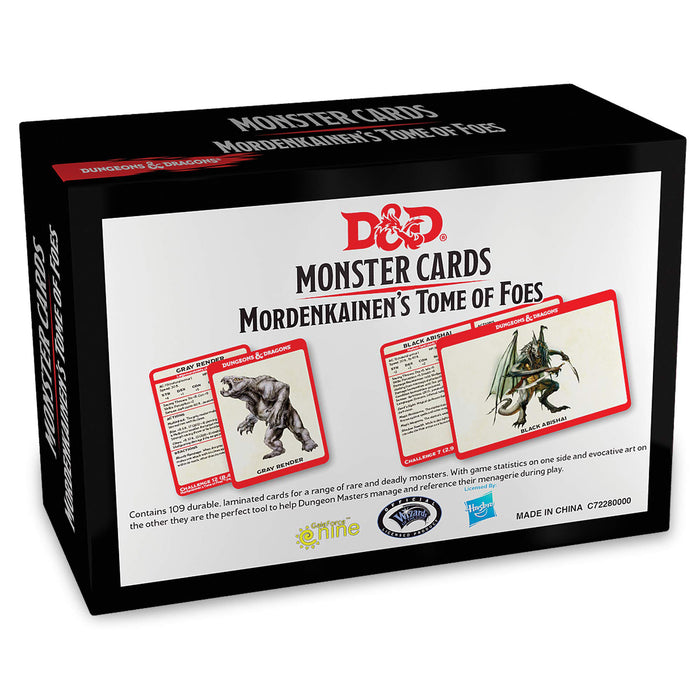 Dungeons and Dragons RPG Monster Cards - Mordenkainen's Tome of Foes
