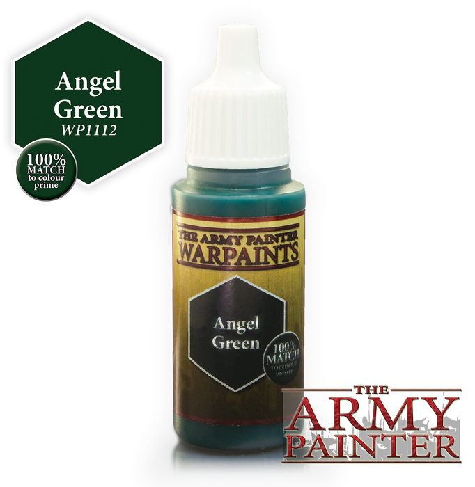 The Army Painter Acrylic Warpaints: Angel Green 18mL Eyedropper Paint Bottle
