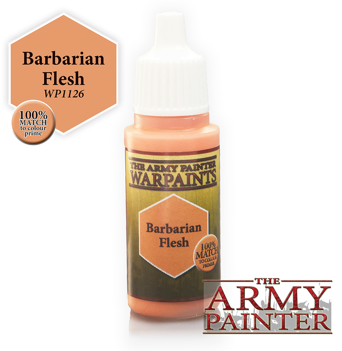 The Army Painter Acrylic Warpaints: Barbarian Flesh 18mL Eyedropper Paint Bottle