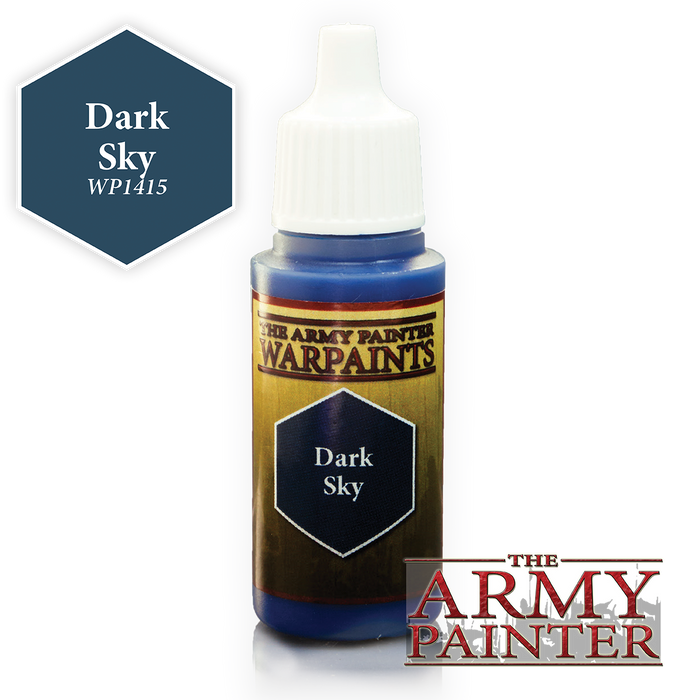 The Army Painter Acrylic Warpaints: Dark Sky 18mL Eyedropper Paint Bottle