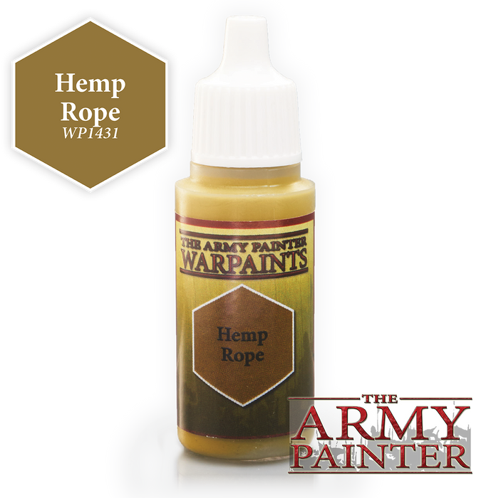 The Army Painter Acrylic Warpaints: Hemp Rope 18mL Eyedropper Paint Bottle