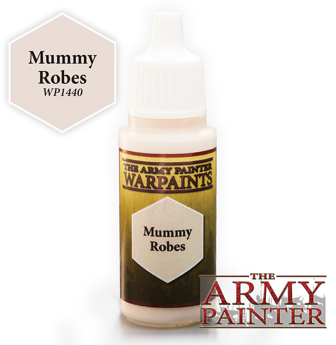 The Army Painter Acrylic Warpaints: Mummy Robes 18mL Eyedropper Paint Bottle