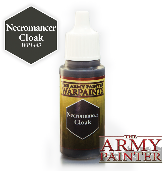 Army Painter Acrylic Warpaints: Necromancer Cloak 18mL Eyedropper Paint Bottle