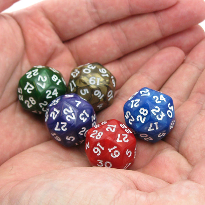 Chessex Pearlescent 30 Sided Dice