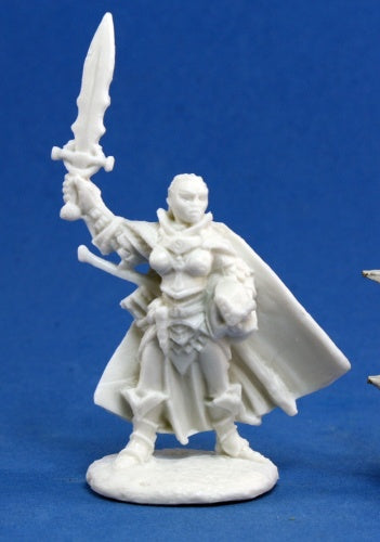 Reaper Miniatures Seelah, Iconic Paladin #89011 Bones Unpainted RPG D&D Figure