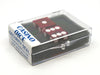 Transparent Precision Casino 3/4" Dice, 2 Pieces in Case - Red with White Pips