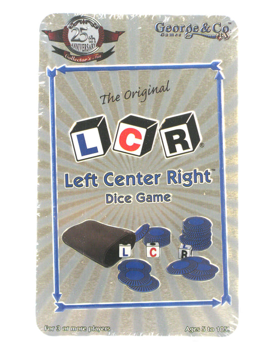 Left Center Right (LCR) Dice Game - 25th Anniversary Collector's Tin