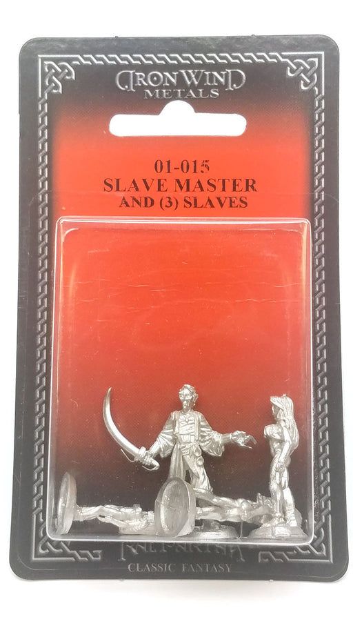 Ral Partha Slave Master and Three Slaves #01-015 Unpainted Fantasy Metal Figure