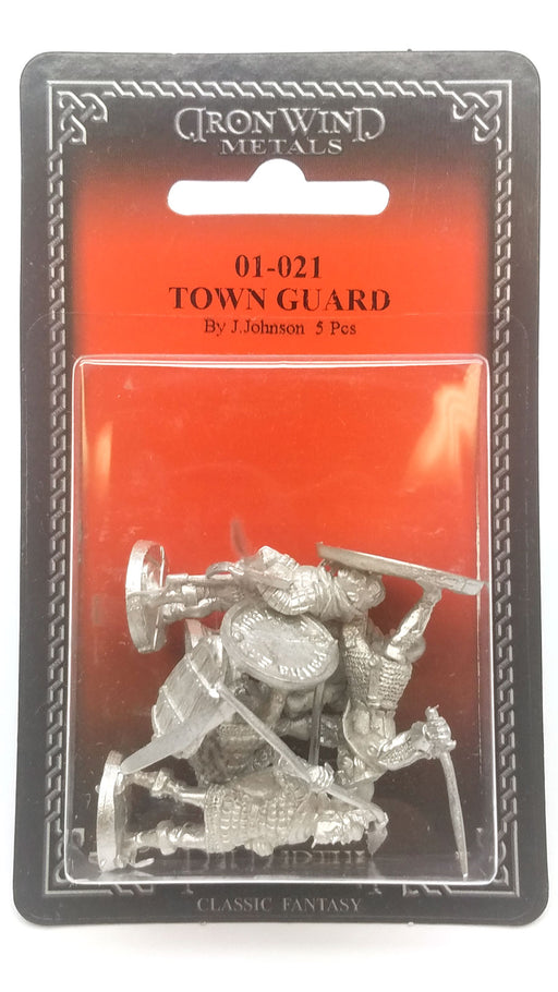 Ral Partha Town Guardsmen (5 Pieces) #01-021 Unpainted Fantasy Metal Figure