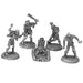 Ral Partha Zombie Pack with 4 Zombies and a Grave #01-023 Unpainted Metal Figure