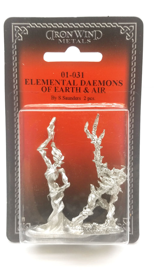 Ral Partha Elemental Daemons - Earth and Air (2) #01-031 Unpainted Metal Figures