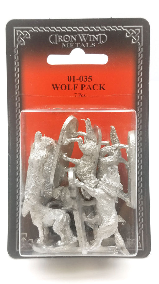 Ral Partha Wolf Pack (7 Pieces) #01-035 Unpainted Classic Fantasy Metal Figure