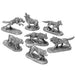 Ral Partha Wolf Pack (7 Pieces) #01-035 Unpainted Classic Fantasy Metal Figure