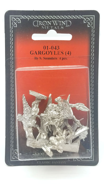 Ral Partha Gargoyles (4 Pieces) #01-043 Unpainted Classic Fantasy Metal Figure