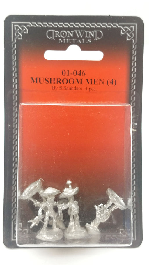 Ral Partha Mushroom Men (4 Pieces) 01-046 Unpainted Classic Fantasy Metal Figure
