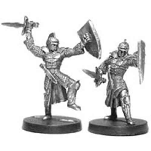 Ral Partha Defenders Of The Realm (2 Pieces) #01-049 Unpainted RPG Metal Figure