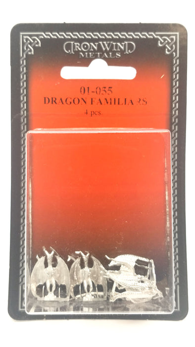 Ral Partha Dragon Familiars (4 Pieces) #01-055 Unpainted Fantasy Metal Figure