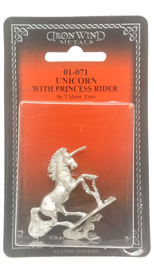 Ral Partha Unicorn With Princess Rider #01-071 Unpainted Fantasy Metal Figure