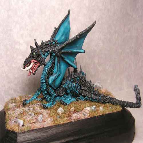 Ral Partha Black Dragon #01-138 Unpainted Classic Fantasy RPG D&D Metal Figure