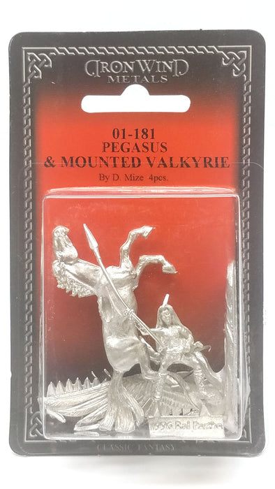 Ral Partha Pegasus and Mounted Valkyrie #01-181 Unpainted Fantasy Metal Figure