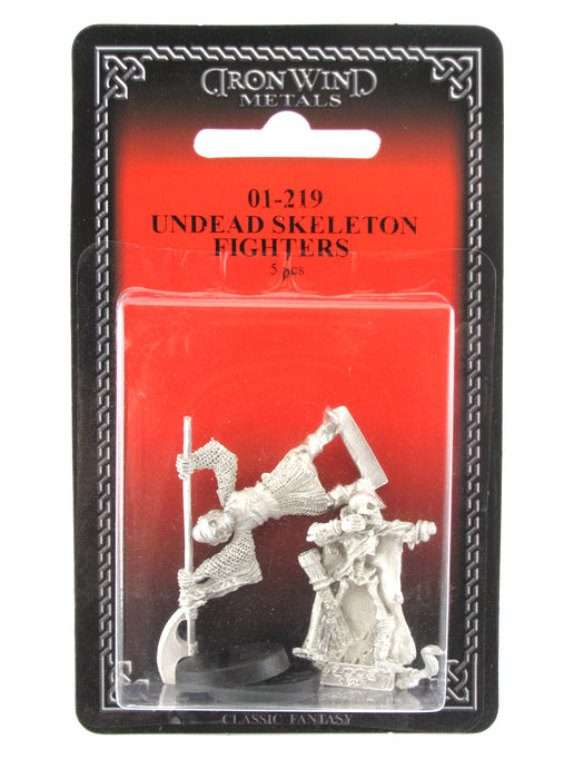 Undead Skeleton Fighters (2) #01-219 Classic Ral Partha Fantasy RPG Metal Figure