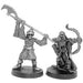 Undead Skeleton Fighters (2) #01-219 Classic Ral Partha Fantasy RPG Metal Figure