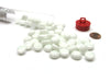 Tube of 40 Glass Gaming Stones (12-15mm) - White Opal
