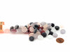 Tube of 40 Glass Gaming Stones (12-15mm), Assorted Colors - Frosted