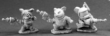 Reaper Miniatures Space Mouslings (3) 01434 Special Edition Unpainted Mini Metal