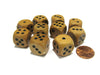 Set of 10 D6 Six Sided 16mm Round Edge Wooden Dice ~ Wood Dice
