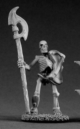 Reaper Miniatures Skeleton Halberdier 02014 Dark Heaven Legends Unpainted Metal