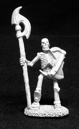 Reaper Miniatures Skeleton Halberdier 02014 Dark Heaven Legends Unpainted Metal