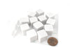 Pack of 12 16mm Blank Dice - White Cubes with 77 Stickers