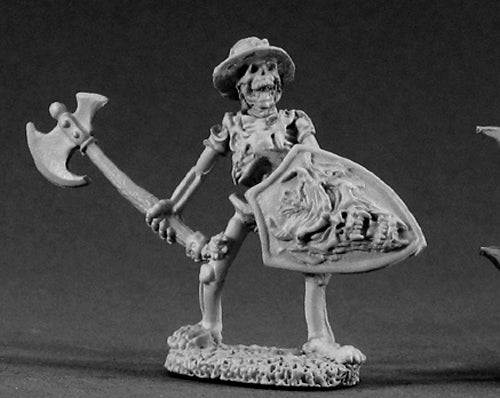 Reaper Miniatures Skeleton With Axe #02128 Dark Heaven Legends Unpainted Metal