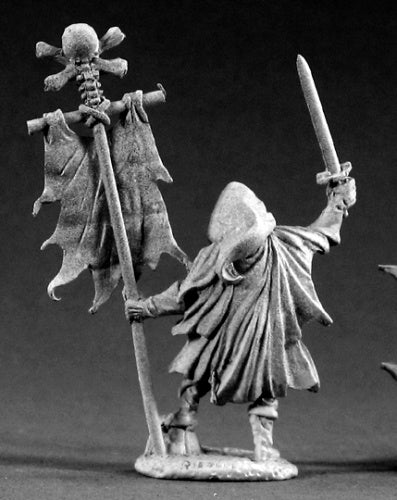Reaper Miniatures Skeleton Std Bearer 02137 Dark Heaven Legends Unpainted Metal