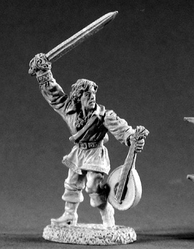 Reaper Miniatures Alfred Redlute Bard 02186 Dark Heaven Legends Unpainted Metal