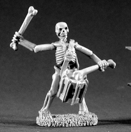 Reaper Miniatures Skeleton Drummer #02211 Dark Heaven Legends Unpainted Metal