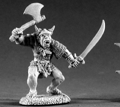 Reaper Miniatures Orc Warrior Of Kargir #02262 Dark Heaven Unpainted Metal