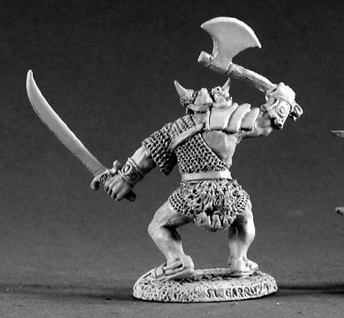 Reaper Miniatures Orc Warrior Of Kargir #02262 Dark Heaven Unpainted Metal
