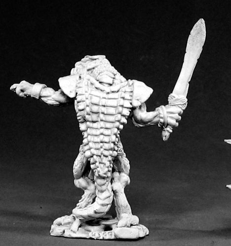 Reaper Miniatures Lizardman Tyrant #02408 Dark Heaven Legends Unpainted Metal