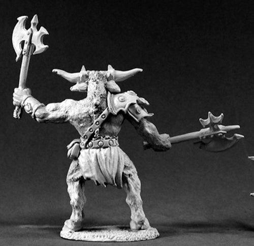 Reaper Miniatures Gore, Large Minotaur #02409 Dark Heaven Unpainted Metal