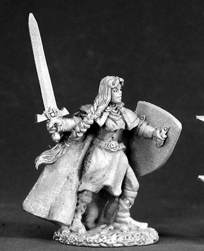 Reaper Miniatures Ava, Female Templar 02459 Dark Heaven Legends Unpainted Metal