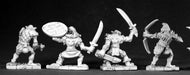 Reaper Miniatures Goblin War Band (4) #02481 Dark Heaven Legends Unpainted Metal