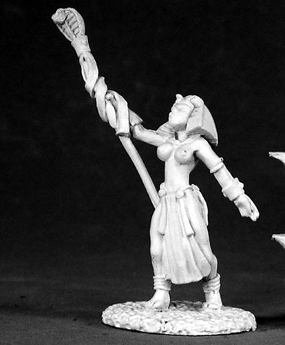 Reaper Miniatures Egyptian Sorceress #02485 Dark Heaven Legends Unpainted Metal