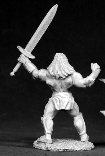Reaper Miniatures Brand, Male Barbarian #02529 Dark Heaven Unpainted Metal
