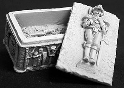 Reaper Miniatures Medieval Sarcophagus #02627 Dark Heaven Unpainted Metal